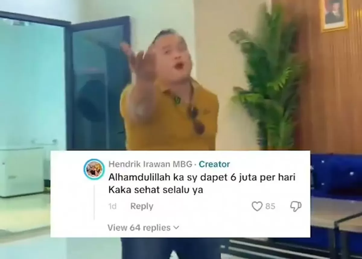 Viral Pria Joget Cuan MBG Rp6 Juta per Hari, Fakta Lengkap dari Kronologi hingga Klarifikasi. (TikTok)
