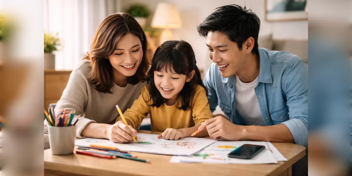 Foto ilustrasi Cara membangun kedekatan dengan anak (Desain AI )
