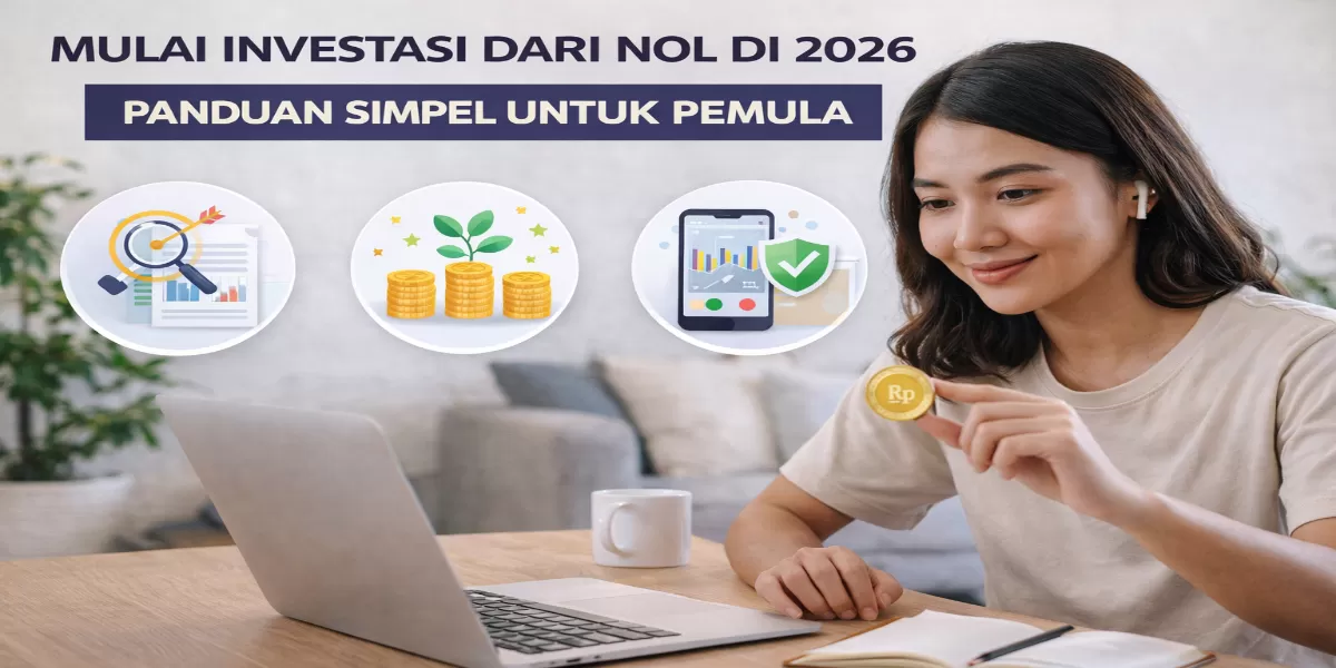 Gambar ilustrasi Panduan investasi pemula 2026 dari nol (Desain AI)