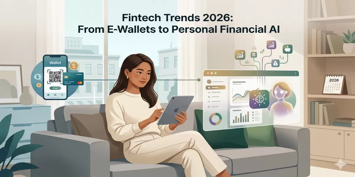 Gambar ilustrasi Tren Fintech 2026 (Desain AI )