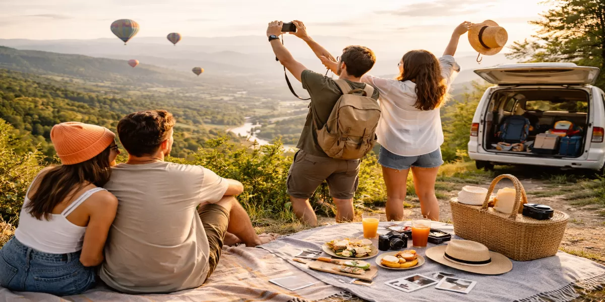 Ilustrasi Experiential living jadi tren 2026 (Desain AI )
