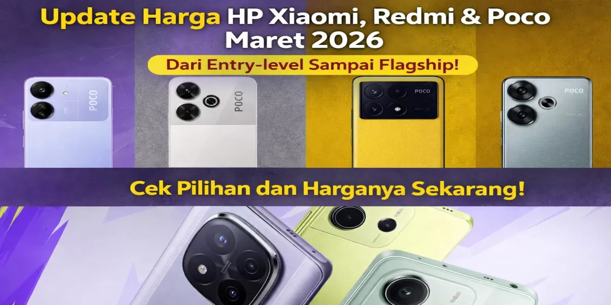 Ilustrasi harga terbaru HP Xiaomi, Redmi, dan Poco Maret 2026 (Desain AI )