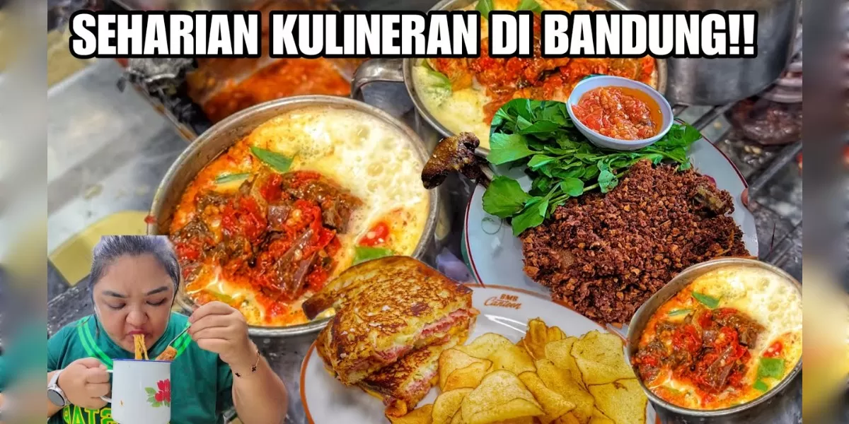 Ilustrasi Wisata kuliner Bandung viral (YouTube @separuh_saya_lemak)