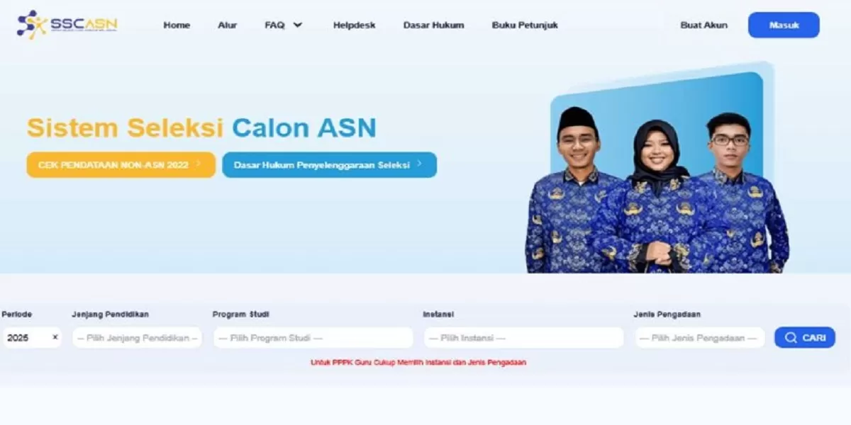 Website Pendaftaran Resmi CPNS 2026