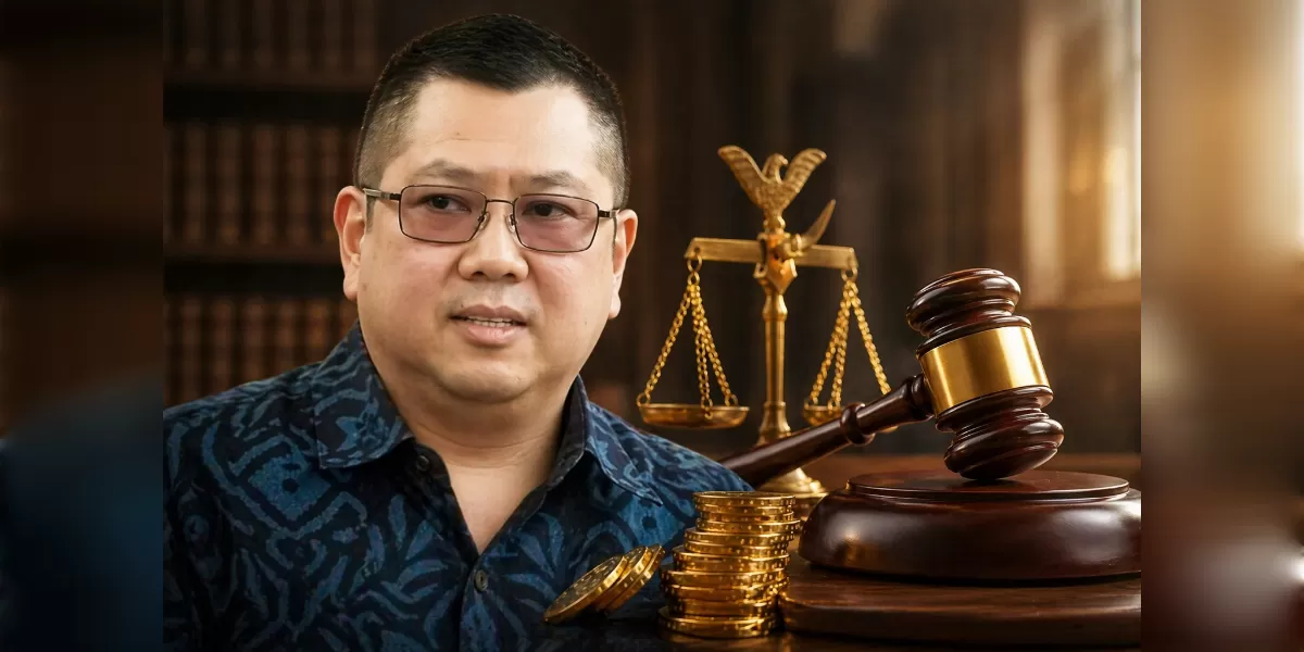 Ilustrasi PN Jakpus menghukum Hary Tanoe dan MNC Asia Holding bayar Rp 531 miliar (Desain AI)