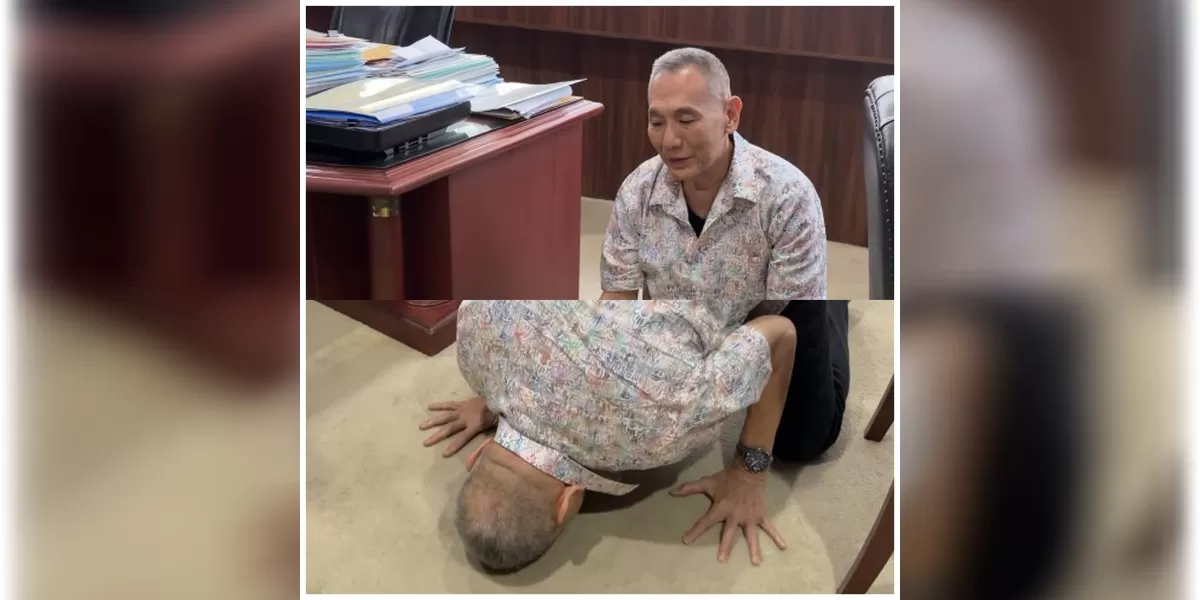 Potret Jusuf Hamka Sujud Syukur  karena menang gugatan lawan Hary Tanoe (Instagram @jusufhamka)
