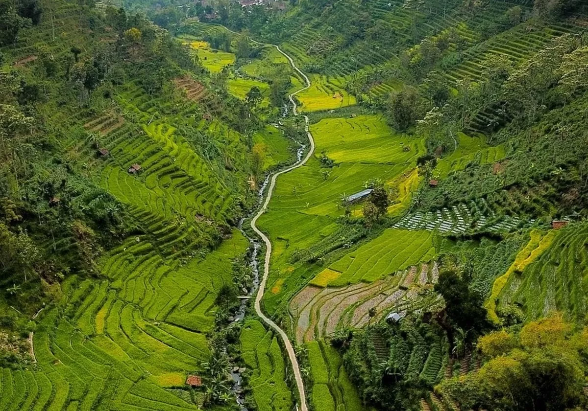 Hidden Gem Desa Salam Wonogiri, Ketika Matahari Baru Terlihat Pukul 08.00. (Instagram@wisatawonogiri)