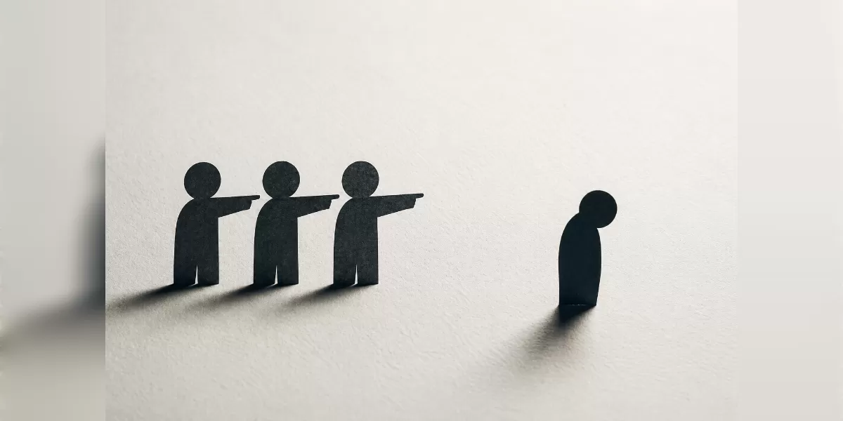 Ilustrasi bullying merusak mental anak (Desain AI)