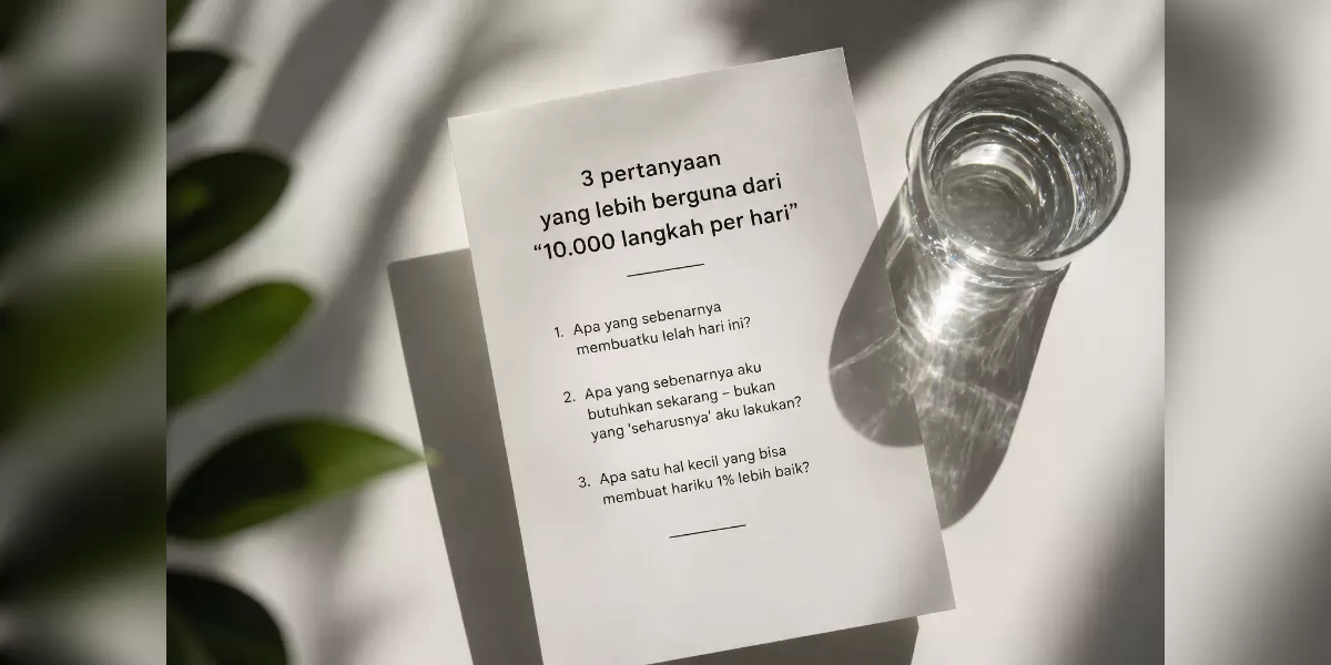 Ilustrasi Bukan jumlah kebiasaan, tapi kualitas refleksi.  (Desain AI)