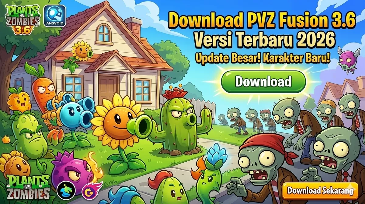 Temukan cara download PVZ Fusion 3.6 versi terbaru untuk Android &amp; PC dengan panduan lengkap dan mudah dipahami di sini!