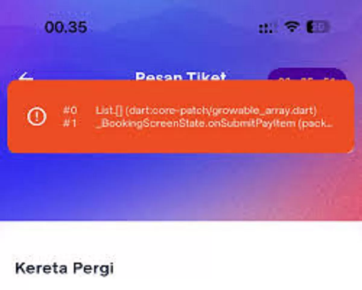 Aplikasi KAI Access error hari ini, 29 April 2026? Banyak pengguna di X dan Threads mengeluhkan gagal login hingga saldo terpotong tapi tike