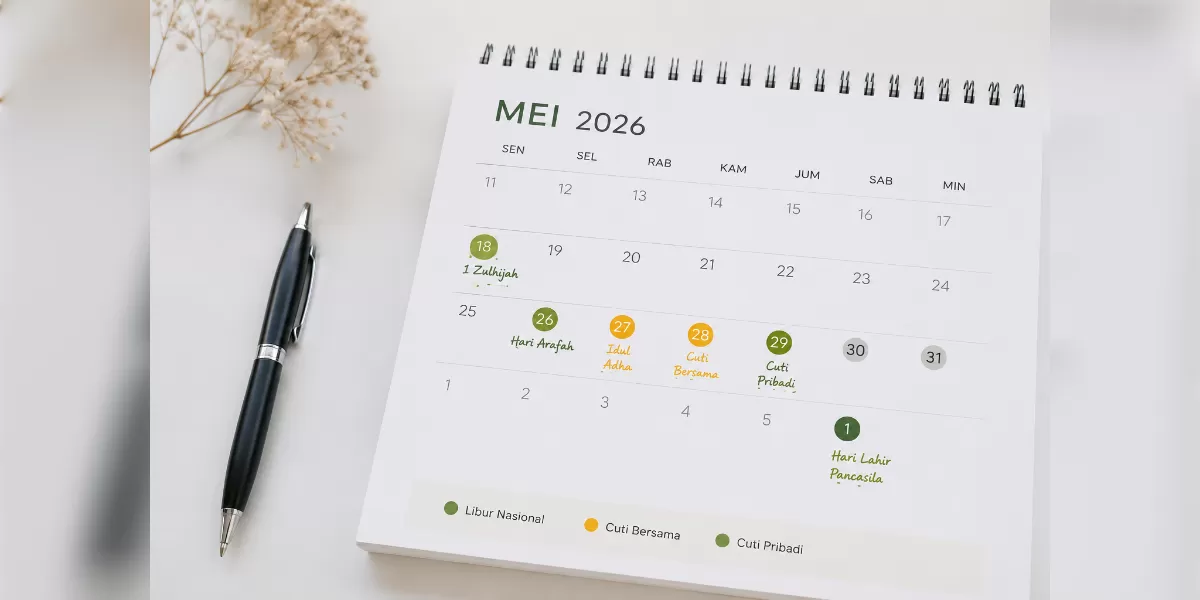 Ilustrasi Idul Adha 2026 resmi 27 Mei. Pemerintah dan Muhammadiyah kompak (Desain AI)