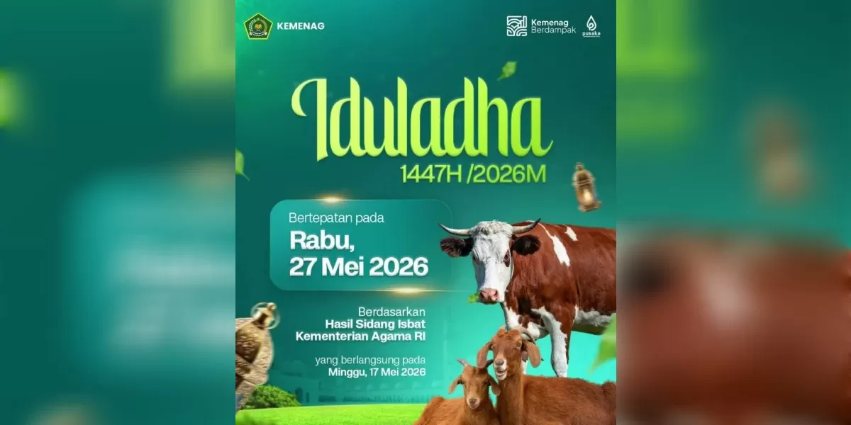 Pemerintah resmi tetapkan Idul Adha 2026 jatuh pada 27 Mei (Instagram @kemenag_ri)