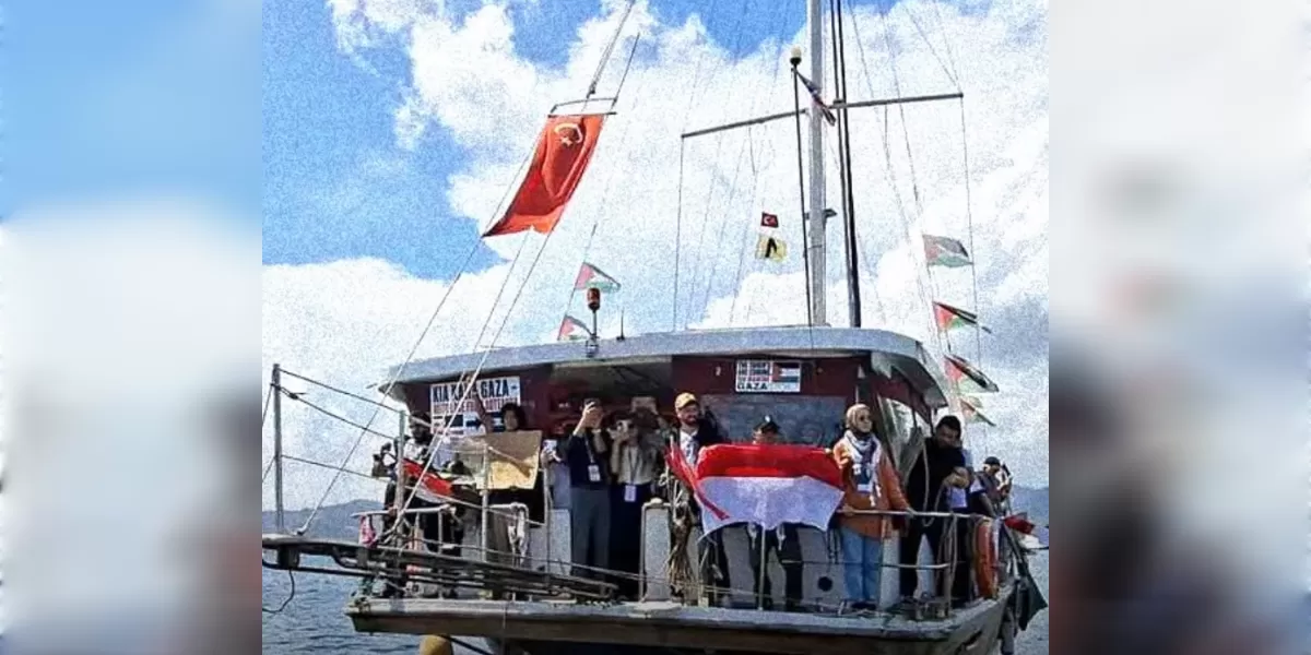 Ilustrasi 9 WNI ditangkap Israel saat ikut misi kemanusiaan Flotilla Gaza (Instagram @whiteboardjurnal)