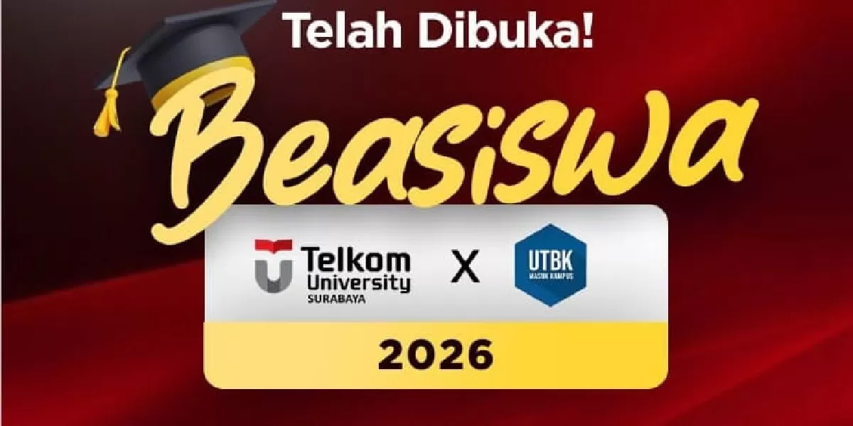 Telkom University Surabaya buka beasiswa 2026 untuk lulusan SMA/SMK. (Instagram @utbk.masukkampus)