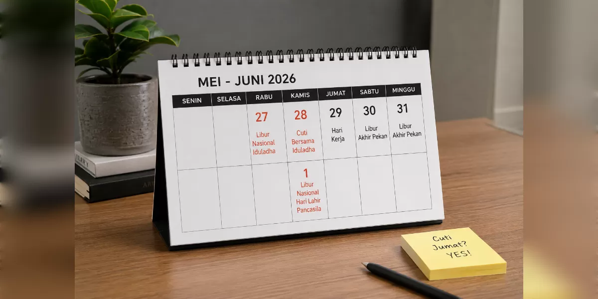 Ilustrasi Jumat 29 Mei 2026 Libur atau Masuk Kerja?  (Desain AI)