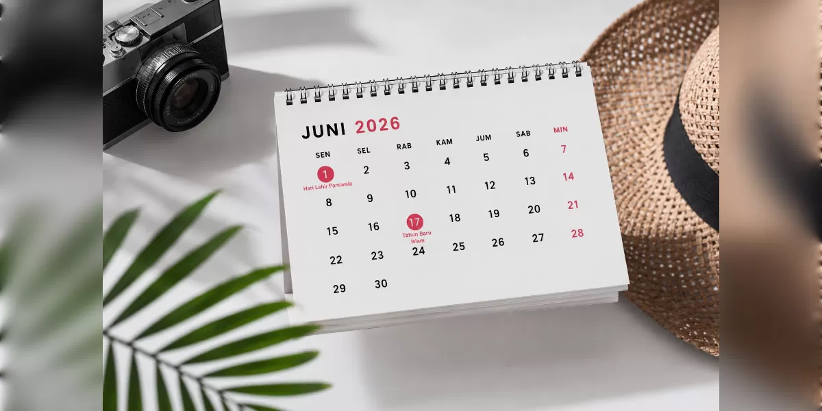 Ilustrasi libur nasional bulan juni 2026 dan tips menikmati liburan semaksimal mungkin (Desain AI)