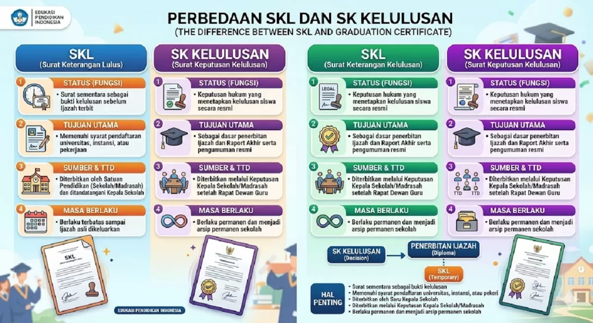 Memahami perbedaan antara SKL dan SK Kelulusan sangat penting bagi siswa yang akan melanjutkan pendidikan mereka.