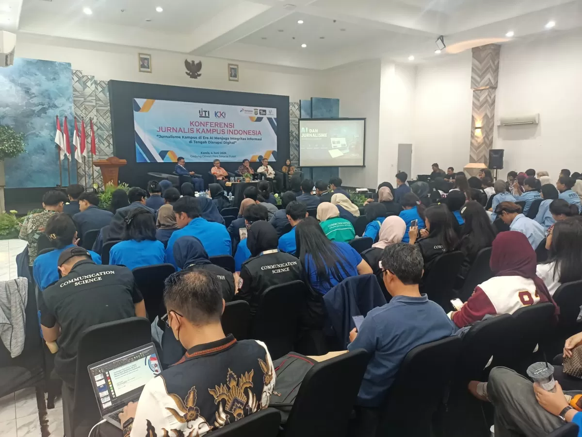 Ratusan mahasiswa dari berbagai perguruan tinggi di Jabodetabek, Kamis (4/6) menghadiri Konferensi Jurnalis Kampus Indonesis 2026 (Dok. IJTI)