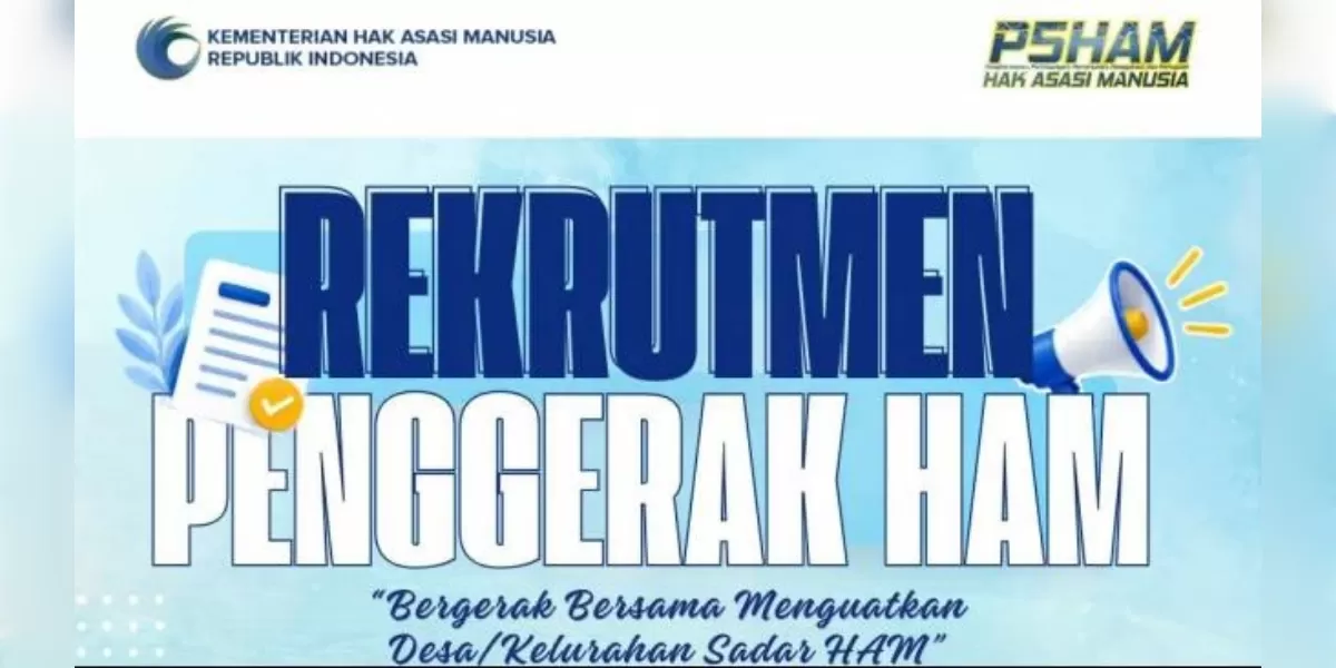 Rekrutmen Penggerak HAM 2026 dibuka, tersedia 200 formasi bagi lulusan SMA (Instagram @kementerian_ham)