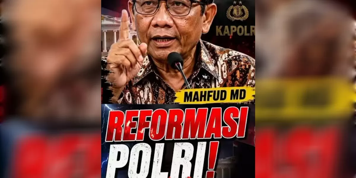 Ilustrasi Mahfud MD menilai reformasi Polri mandek (YouTube @studio_music_rock)