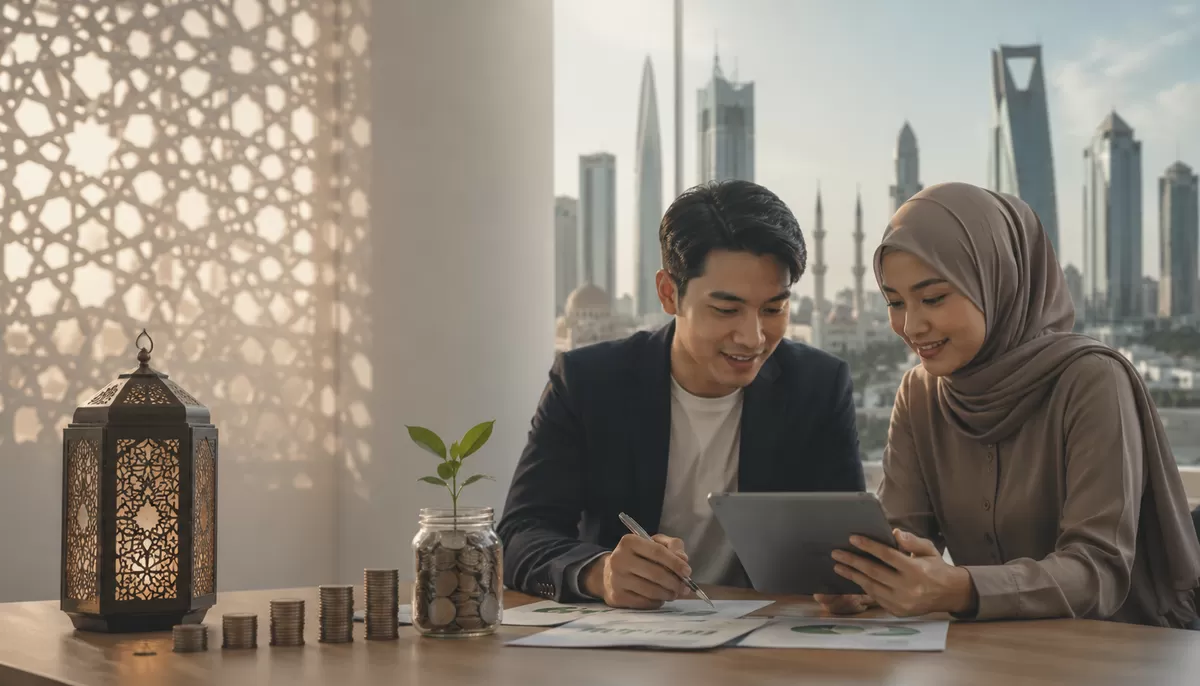Ilustrasi Keuangan syariah makin diminati karena transparan, berbasis aset, dan logika bisnis yang rasional. (Desain AI)