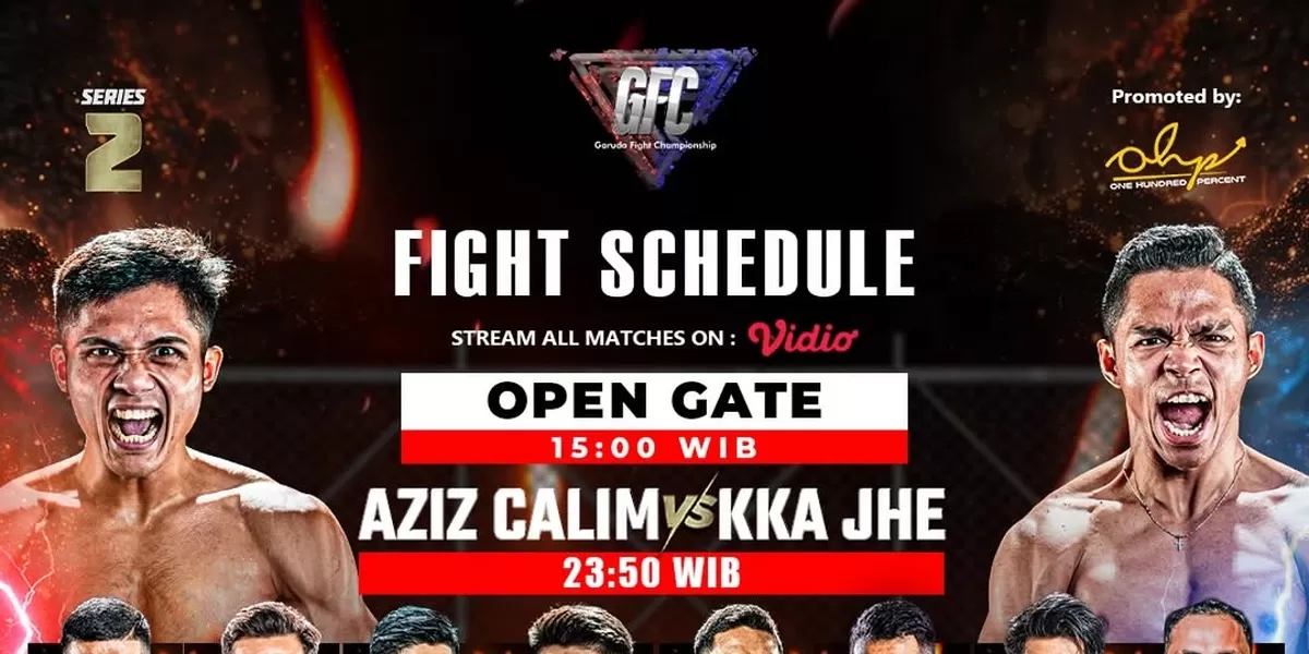 Pertandingan Aziz Chalim vs KKAJHE di Garuda Fight Championship Series 2 2026.