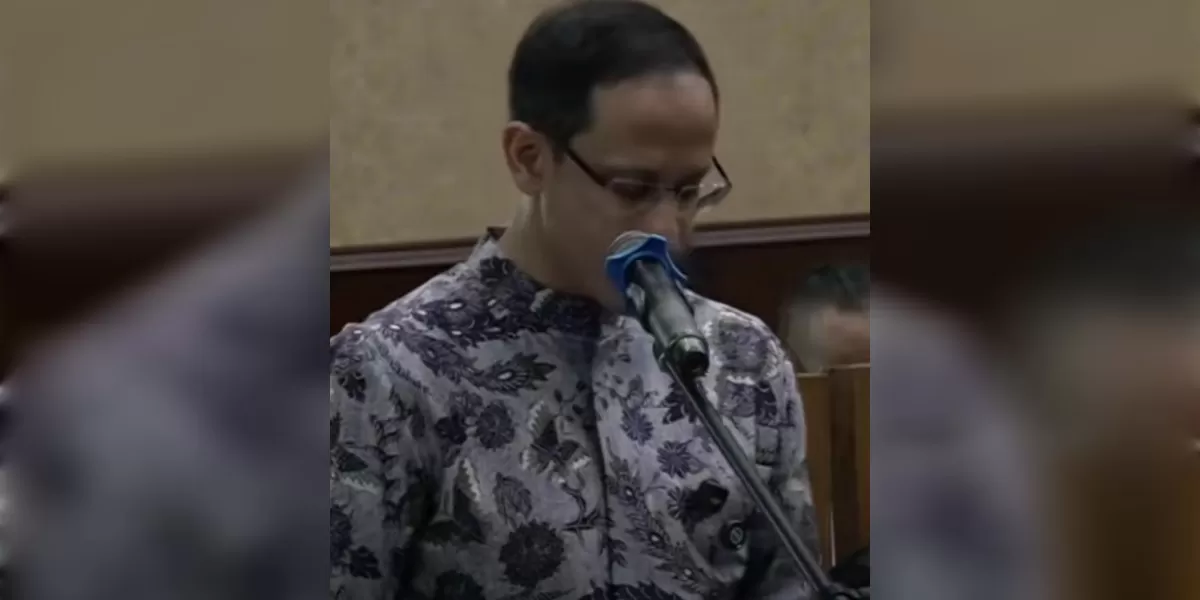 Nadiem Makarim divonis 10 tahun penjara dalam kasus korupsi Chromebook (Youtube @pengadilannegerijakarta)