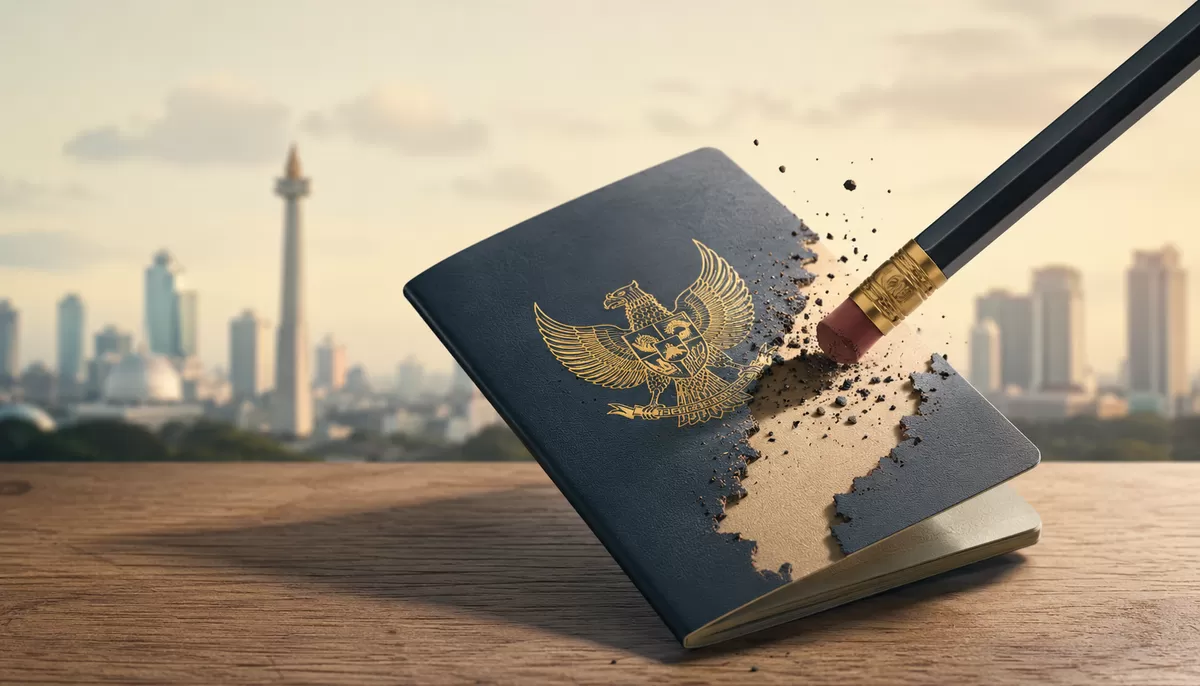 Ilustrasi Lepas status WNI kini dikenai tarif Rp5 juta sesuai PP Nomor 30 Tahun 2026 (Desain AI)