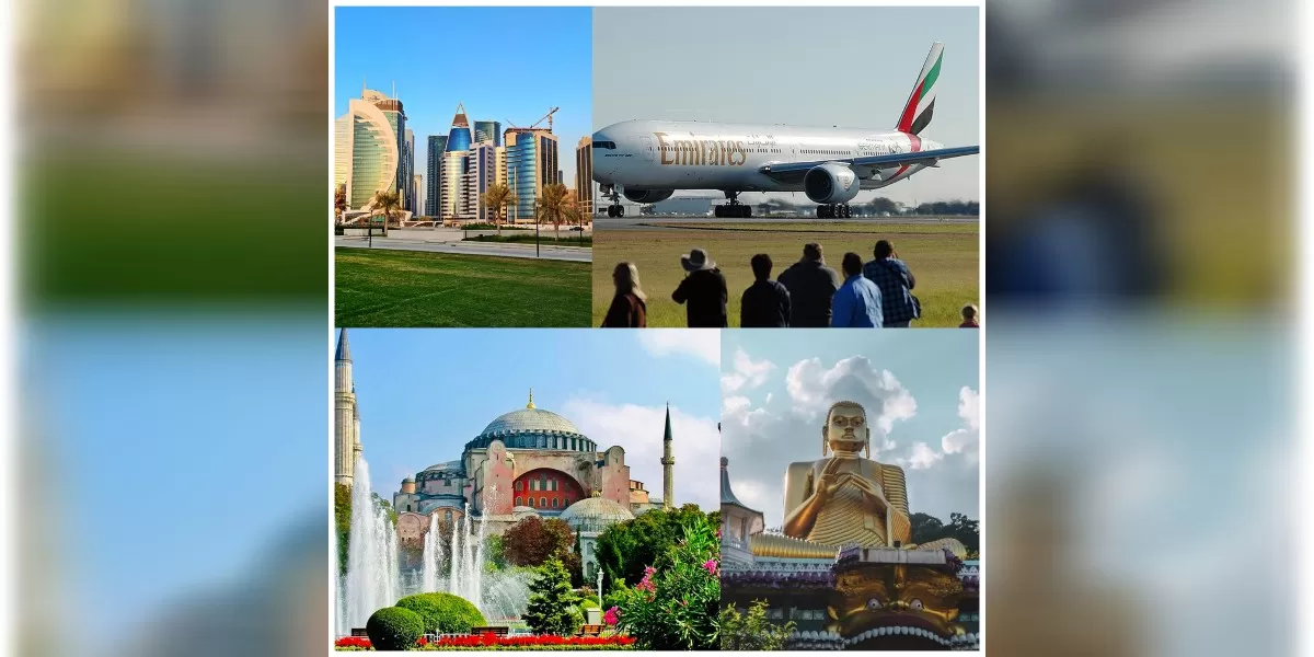 maskapai penerbangan menawarkan hotel gratis dan visa transit. (Wikimedia)
