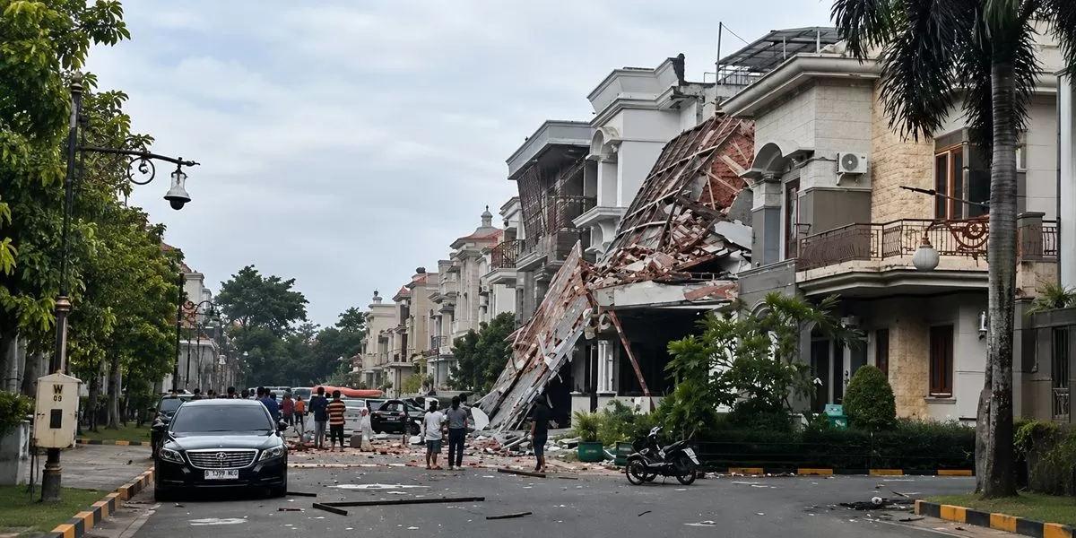 Ledakan Rumah di Grand Polonia Medan: 1 Korban Tewas Ditemukan ( Instagram @curhatbang.id)