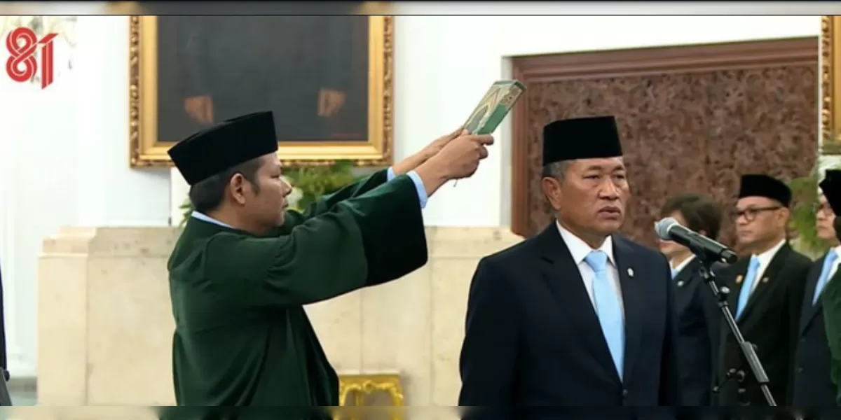 Gubernur Universitas Republik Indonesia, Donny Ermawan, usai resmi dilantik menjadi gubernur Universitas Republik Indonesia  (YouTube Sekretariat presiden )