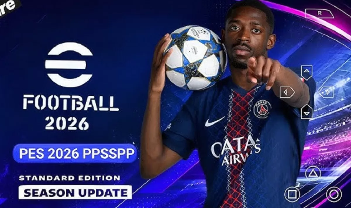 Link Download eFootball PES 2026 PPSSPP Camera PS5 Update Transfer 2025/2026