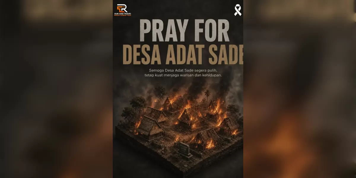 Kebakaran Desa Sade (Instagram @rebornlombok)