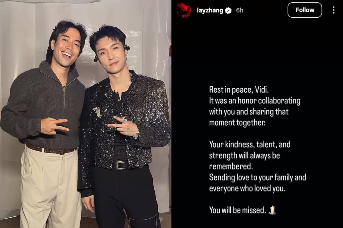 Pernah Berkolaborasi, Lay Zhang Turut Menyampaikan Bela Sungkawa Atas Meninggalnya Vidi Aldiano