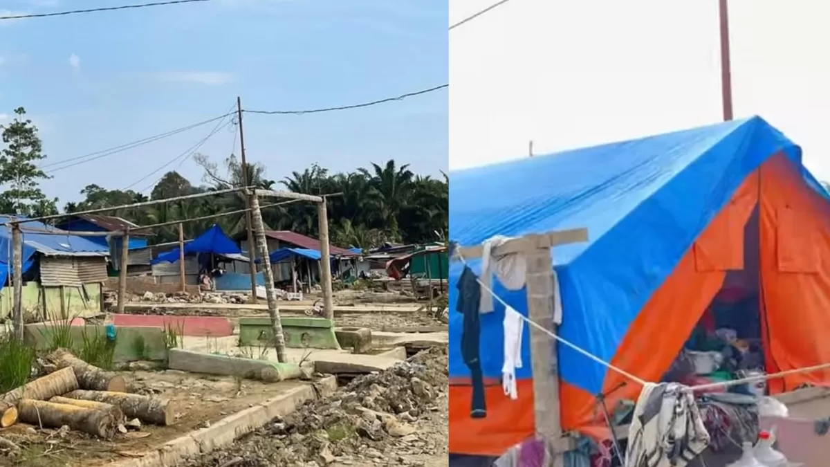 Kondisi terbaru Desa Sekumur, Aceh Tamiang setelah hampir 3 bulan pascabanjir.  (Instagram/waracantika06)