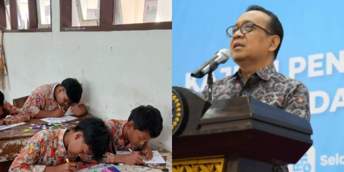 Menyoroti penuturan Menko PMK, Pratikno terkait batalnya rencana sekolah online pada bulan April 2026.  (Instagram.com / @jakut.info - @pratikpratikno)