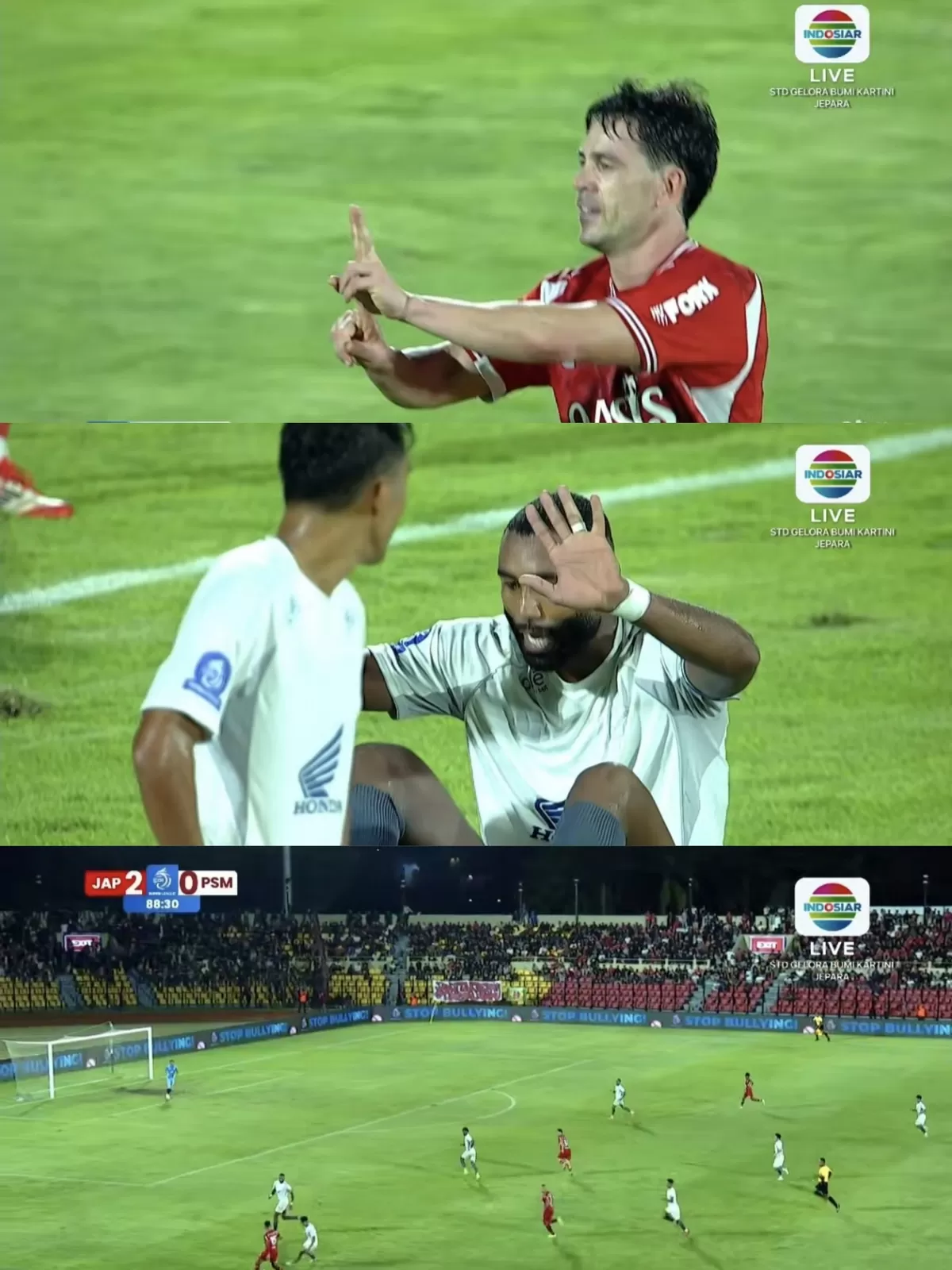 Momen pertandingan Persijap Jepara vs PSM Makassar di Stadion Gelora Bumi Kartini Jepara, Sabtu (24/1/2026). (Istimewa for Pantura Network)