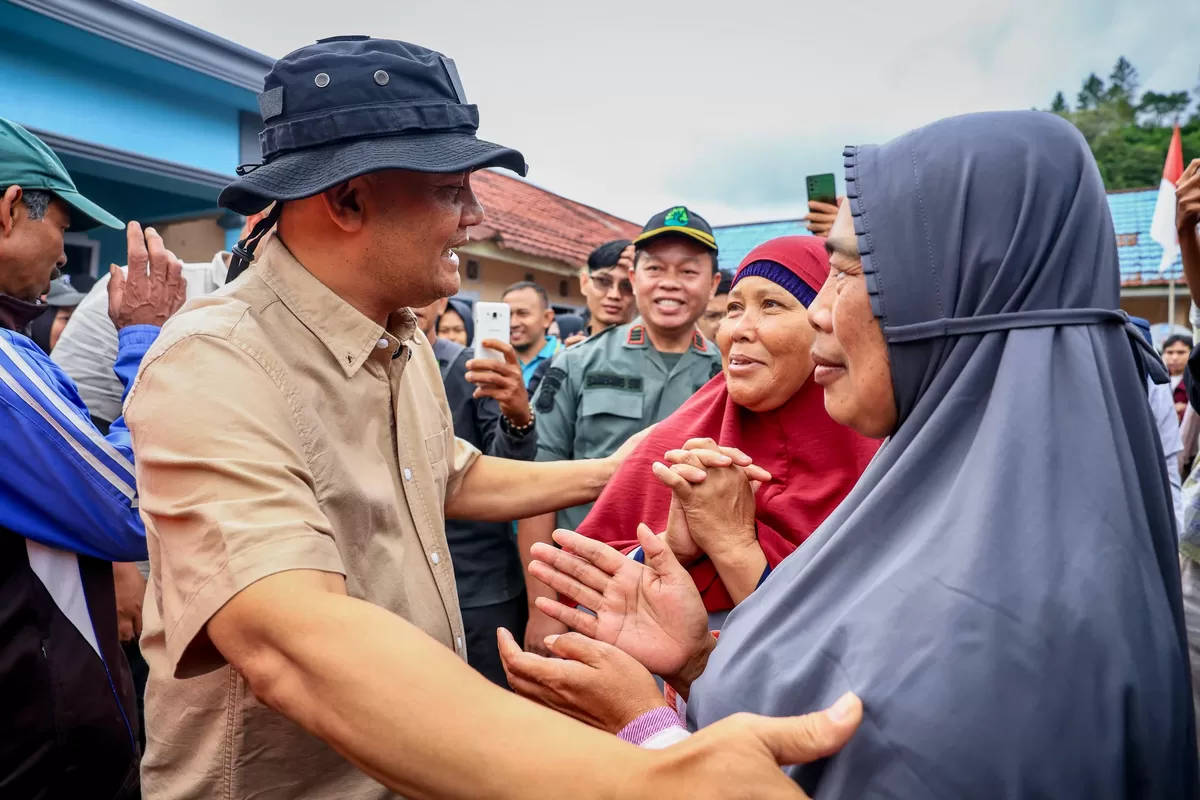 Gubernur Jawa Tengah, Ahmad Luthfi saat mengecek percepatan penanganan banjir dan tanah longsor di Kabupaten Purbalingga, Jumat (30/1/2026) (Istimewa for Pantura Network)