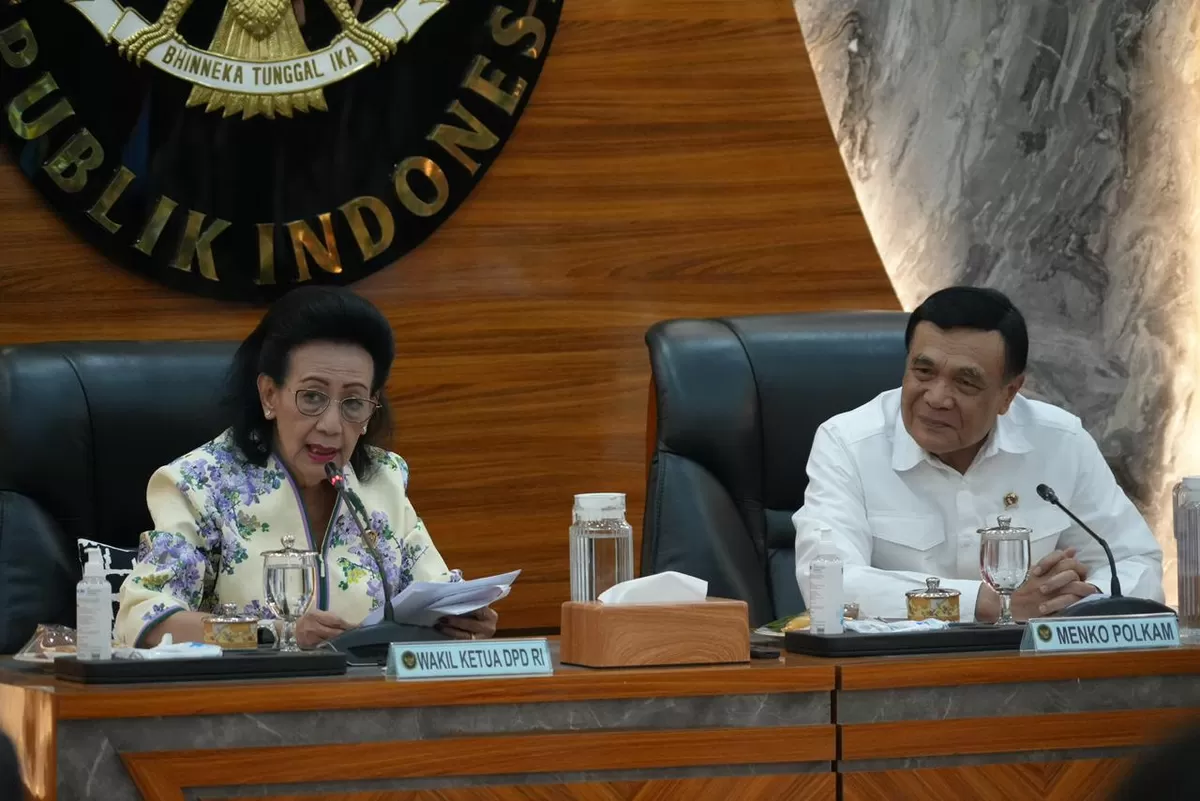 Rapat Konsultasi Kemenko Polkam&ndash;DPD RI Bahas Aspirasi Daerah dan Kebijakan Nasional