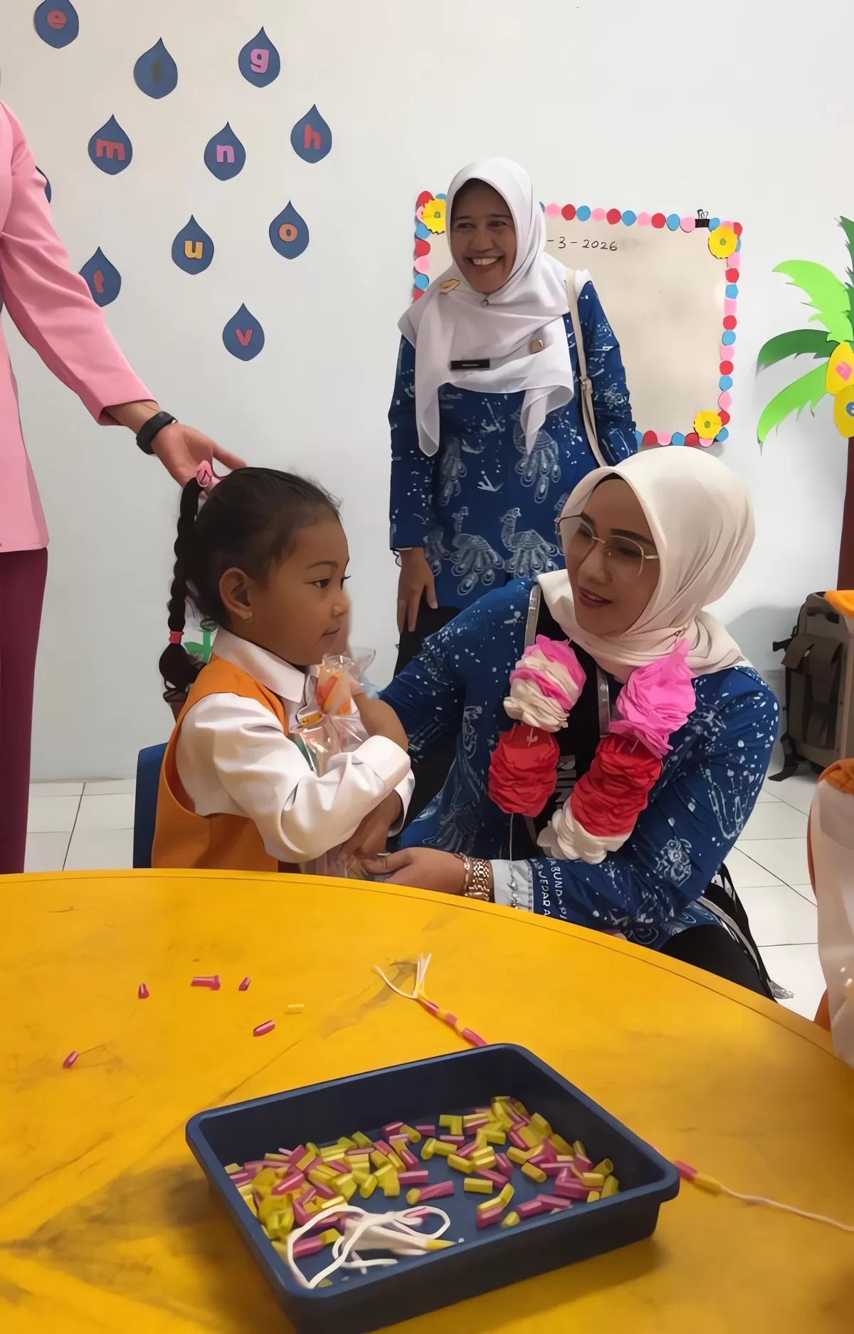 Bunda PAUD Kabupaten Jepara, Laila Saidah Witiarso, melakukan kunjungan ke TK Kemala Bhayangkari 46/47, Senin (02/3/2026). (Istimewa for Pantura Network)