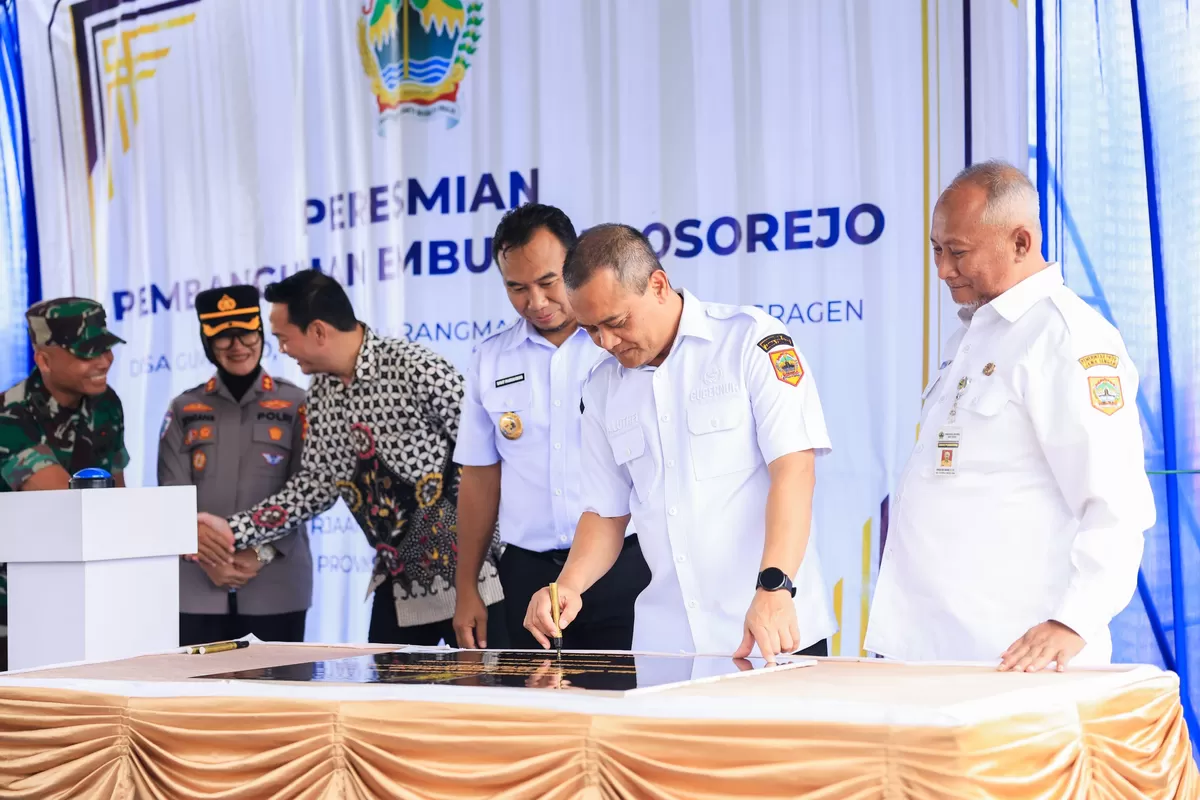 Resmikan Embung Plosorejo di Sragen, Gubernur Luthfi Perkuat Irigasi 50 Hektare Sawah dan Ketahanan Pangan Jateng (Istimewa for Pantura Network )