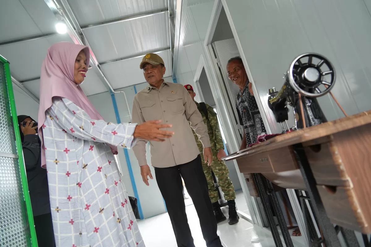 Korban Bencana Aceh Utara Kini Punya Rumah Baru, Menko Polkam Resmikan 104 Huntap