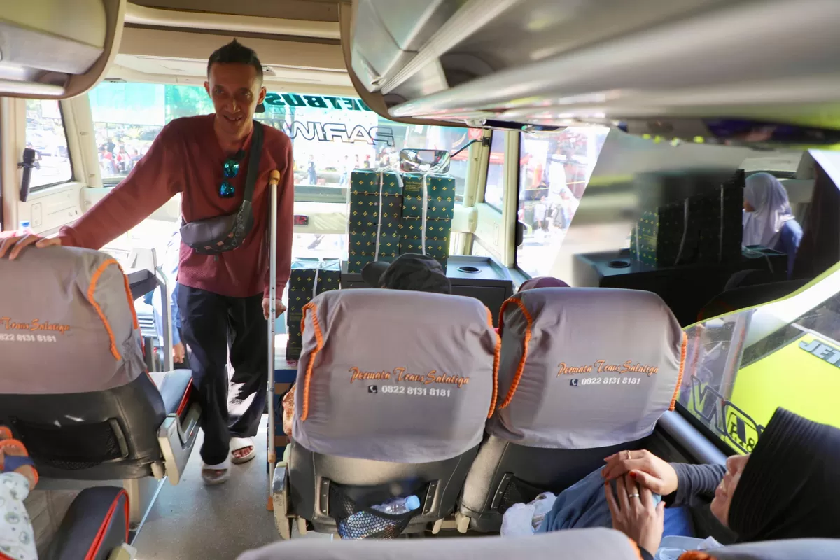 Balik Rantau Gratis Jateng 2026, Difabel dan Lansia Rasakan Perjalanan Nyaman Tanpa Beban Biaya