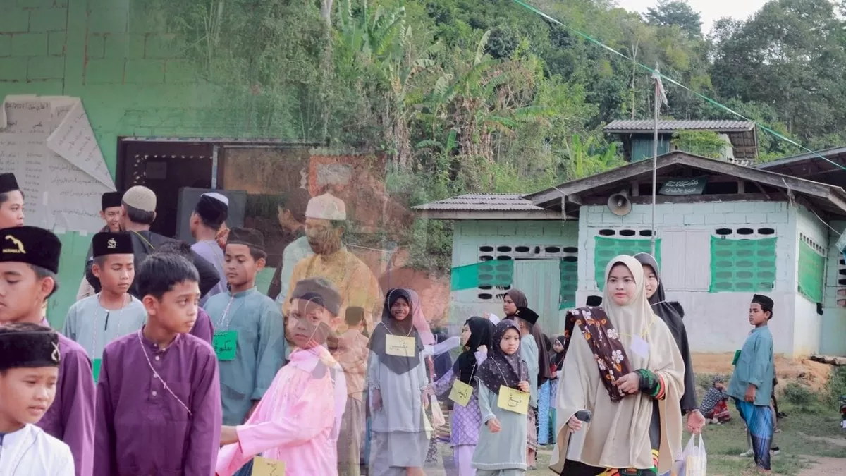 Suasana kegiatan Kursus Musim Panas yang berlangsung di TADIKA/Madrasah Darussa'adah, Kampung Carakpan, Thanto, Yala, Sabtu (4/4/2026). (Istimewa for Pantura Network)