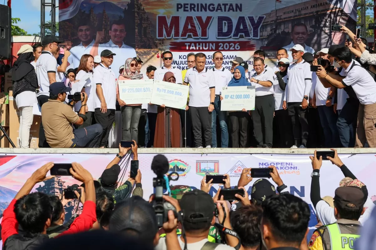 May Day Jateng Meriah, Ahmad Luthfi Sebut Buruh Tulang Punggung Ekonomi