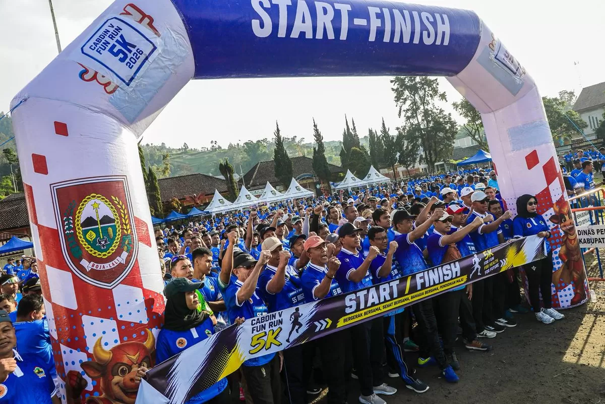 Ribuan Guru Boyolali-Klaten Semarakkan Fun Run Hardiknas di Kawasan Selo