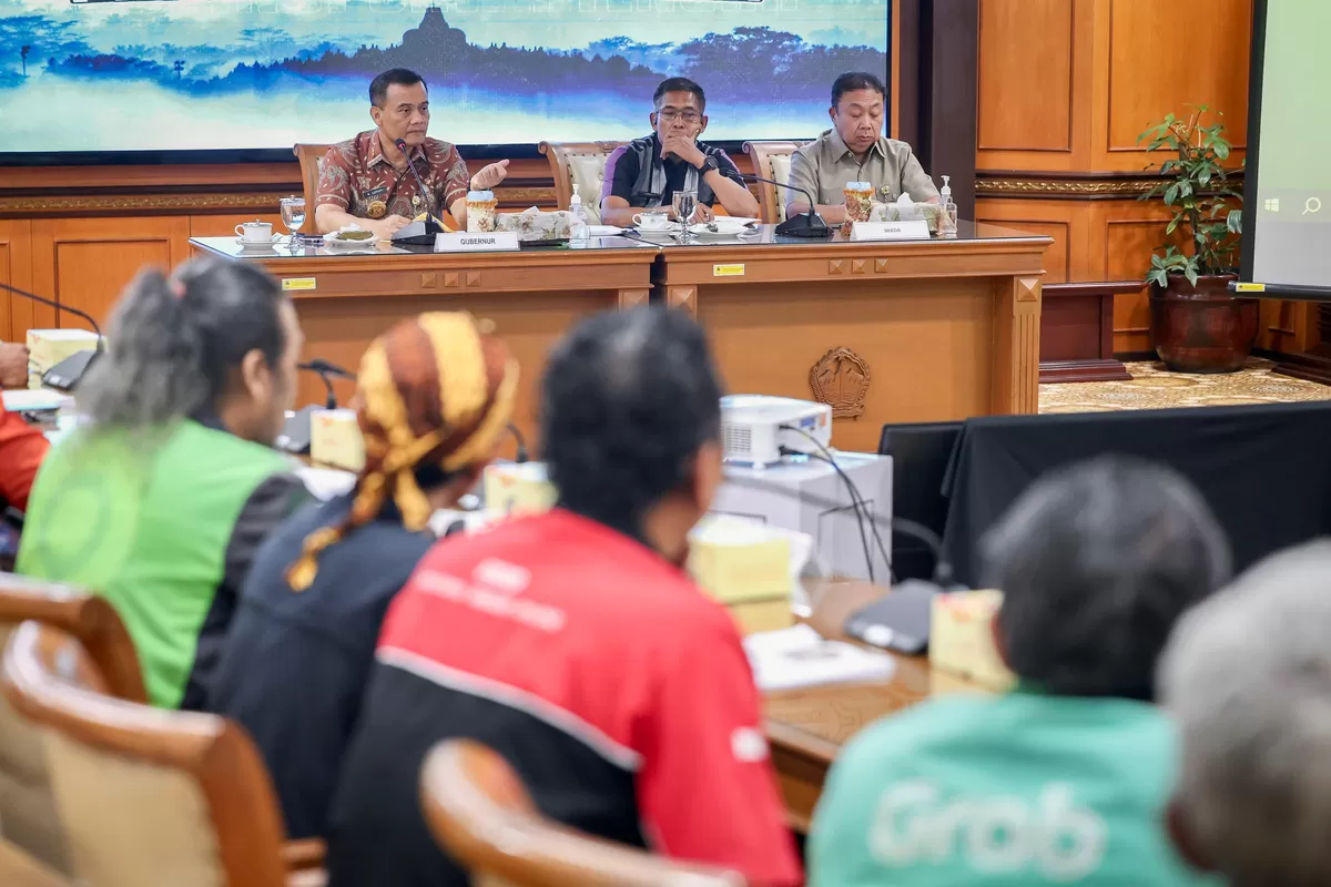 Gubernur Jateng Bergerak Kawal Perlindungan Driver Transportasi Online
