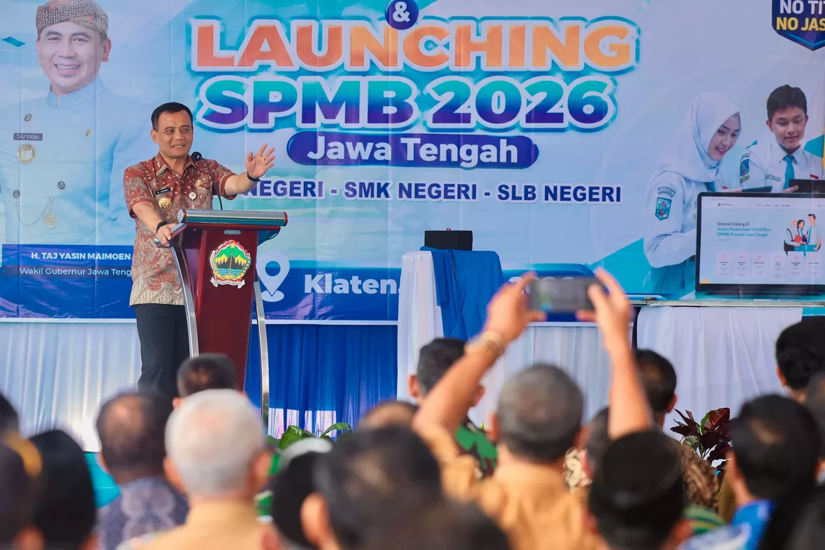 Buka SPMB Jateng 2026, Luthfi Ultimatum Praktik Titipan Siswa