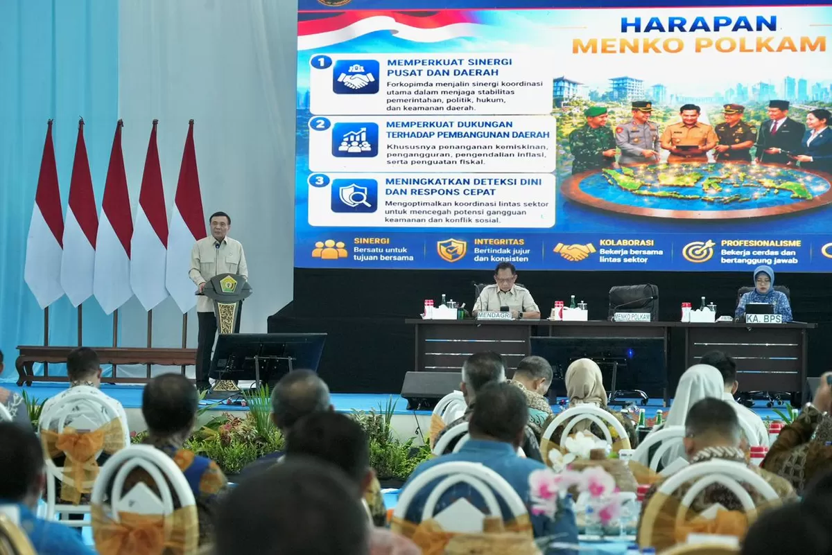 Di Kendari, Menko Polkam Tekankan Sinergi Forkopimda Dukung Pembangunan Nasional